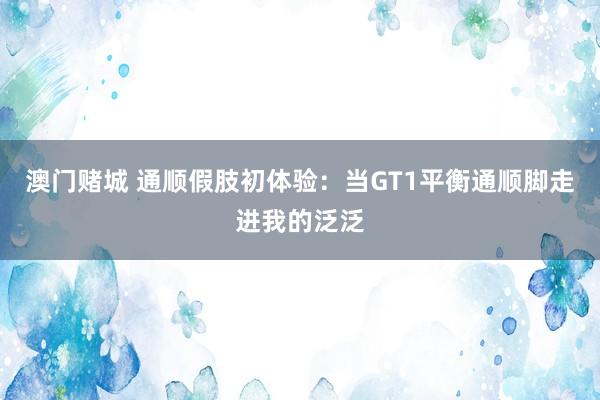 澳门赌城 通顺假肢初体验：当GT1平衡通顺脚走进我的泛泛