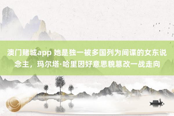 澳门赌城app 她是独一被多国列为间谍的女东说念主，玛尔塔·哈里因好意思貌篡改一战走向